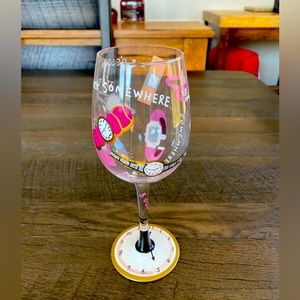 Lolita “It’s 5 o’clock Somewhere” wine glass